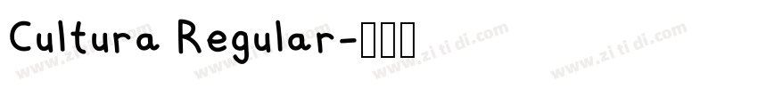 Cultura Regular字体转换 Cultura Regular字体转换